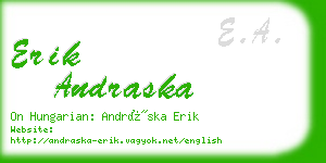 erik andraska business card